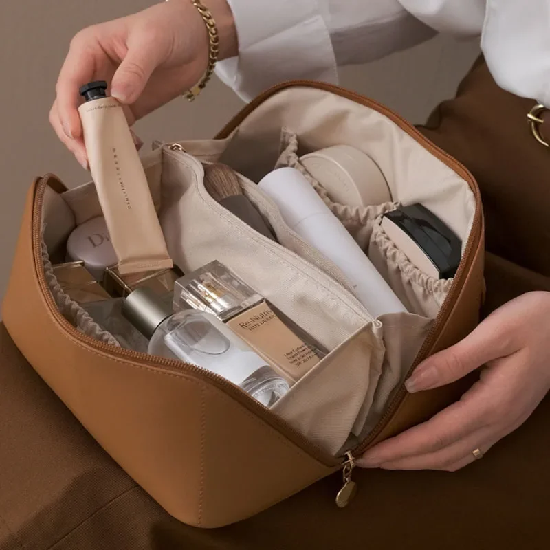 Makeup Bag Portable Large Capa - Skincare Oily Skin recension och pris