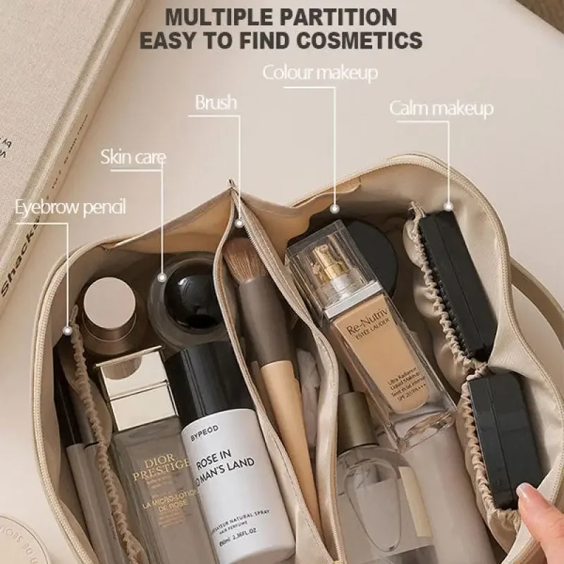 Makeup Bag Portable Large Capa - Skincare Oily Skin recension och pris