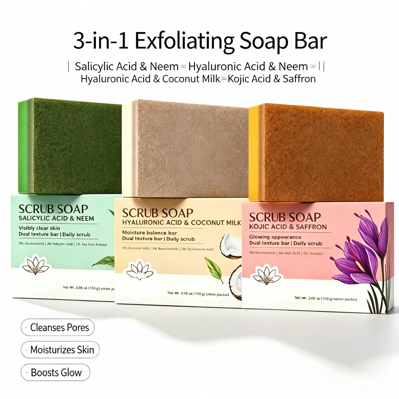 Scrub Bar Soap | Salicylic Aci - Salicylic Acid Cleanser recension och pris