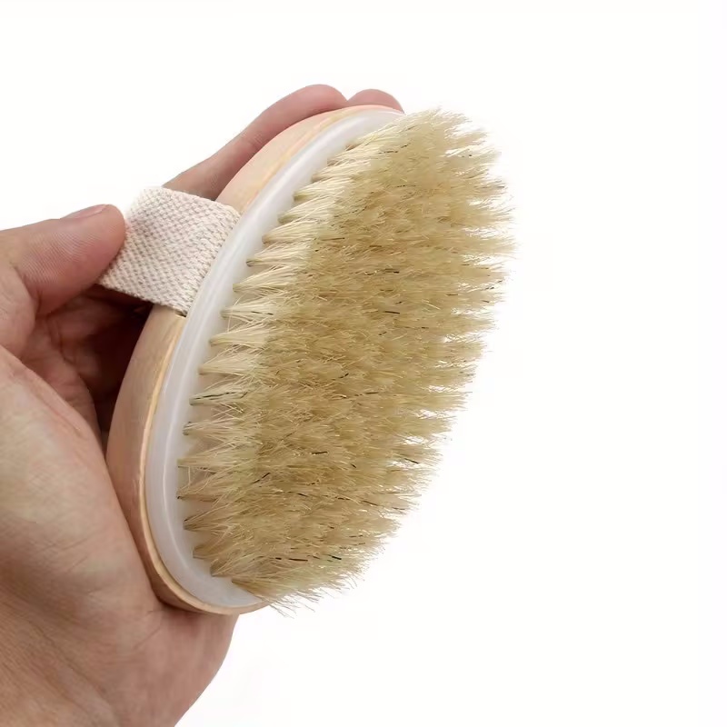 Wooden Bristle Body Brush Natu - Skincare Oily Skin recension och pris